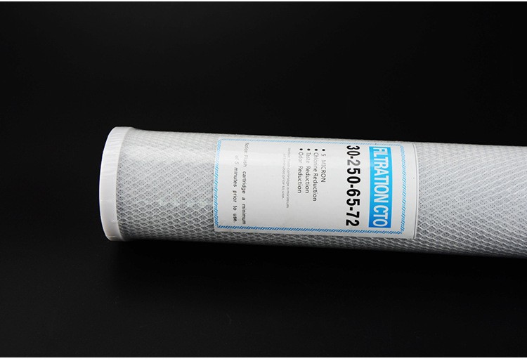 20 inch coconut shell activated carbon core for residual chlorine and odor removal, compression cast carbon rod CTO activated carbon filter cartridge carbon rod