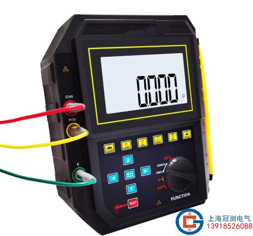 数字式接地电阻测试仪手持式/台式/量程200kΩ/分辨率0.001Ω