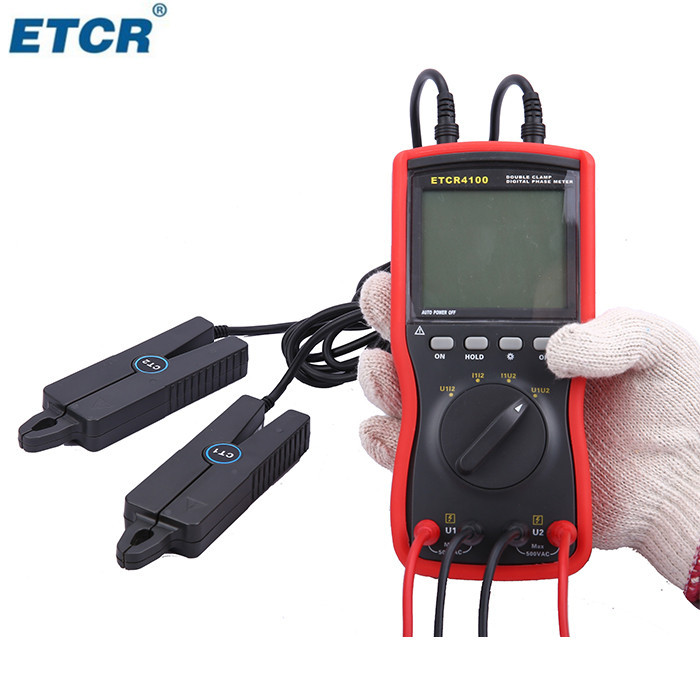 ETCR4100双钳数字相位表 三相相序相位仪 电力铁路