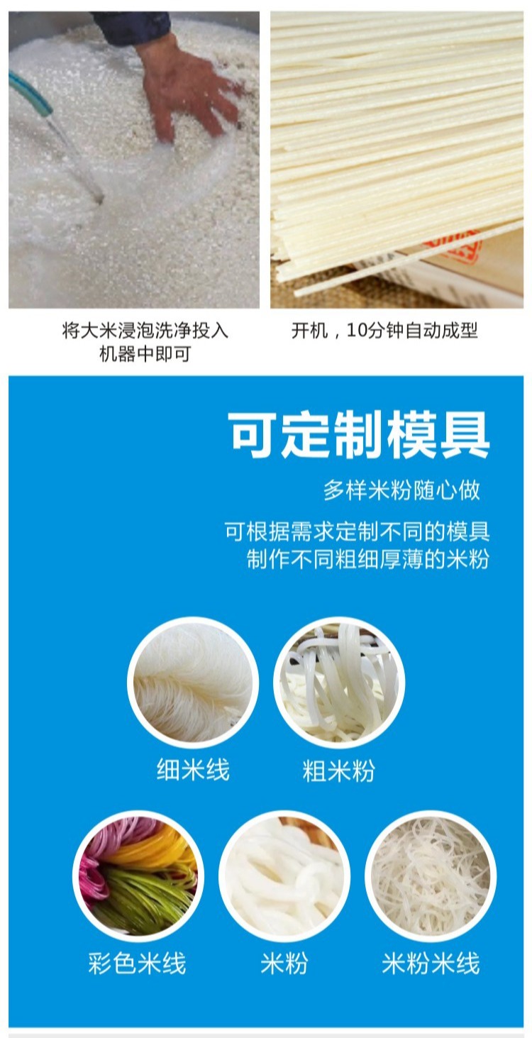 Rice noodles Making Machine Chengruida Machinery Full Automatic Rice Noodle Noodle Machine Stainless Steel Self cooked Vermicelli