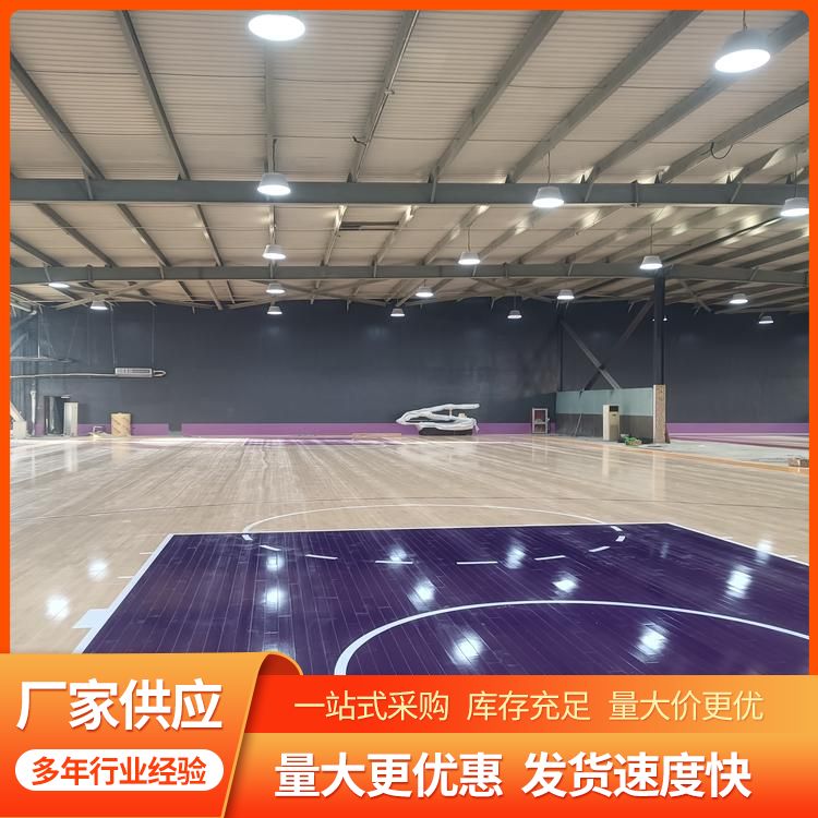  博纳 篮联认证标准运动木地板供应 龙骨结构单层/双层 美枫 品牌