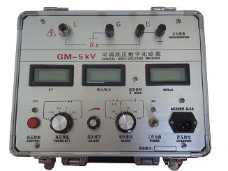 绝缘电阻测试仪/GM-5kV可调高压数字兆欧表/数字式