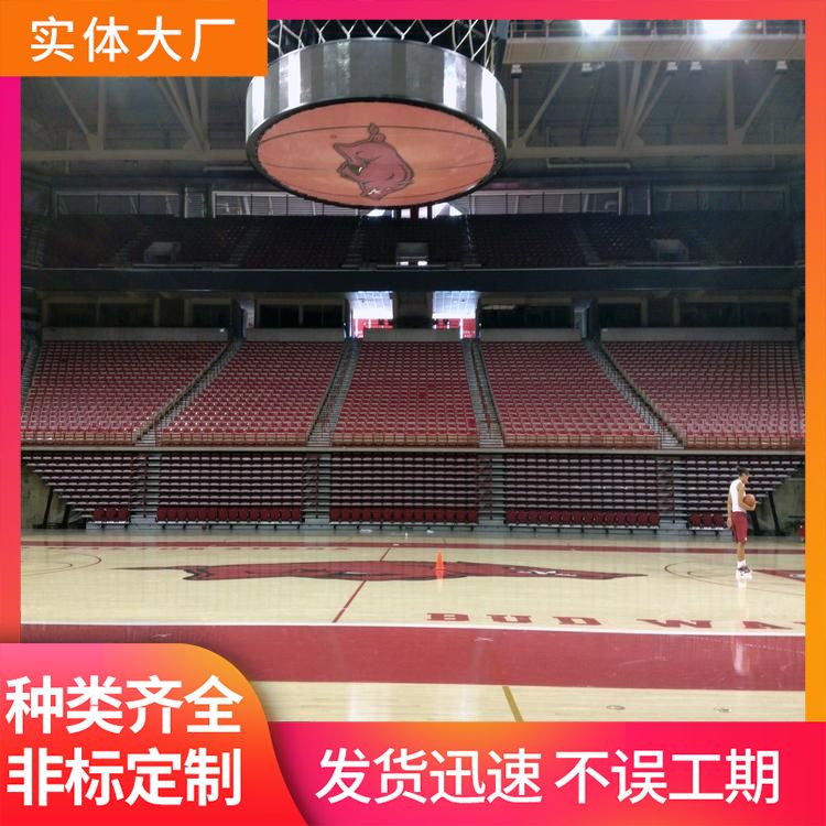  博纳 U8实木运动木地板厂家 特点防滑耐磨 22mm 现场做漆