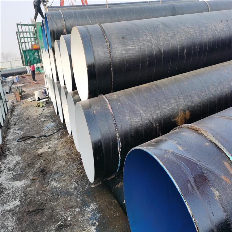 Processing of IPN8710 spiral steel pipe with three oil and two cloth inner coating for anti-corrosion pipeline of Juxintai drinking water