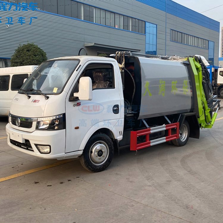 东风福瑞卡压缩垃圾车 学校医院垃圾清运全密封无泄漏