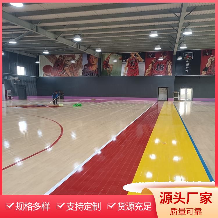 博纳 综合性场馆木地板施工供应 龙骨结构单层/双层 桦木 打磨翻修