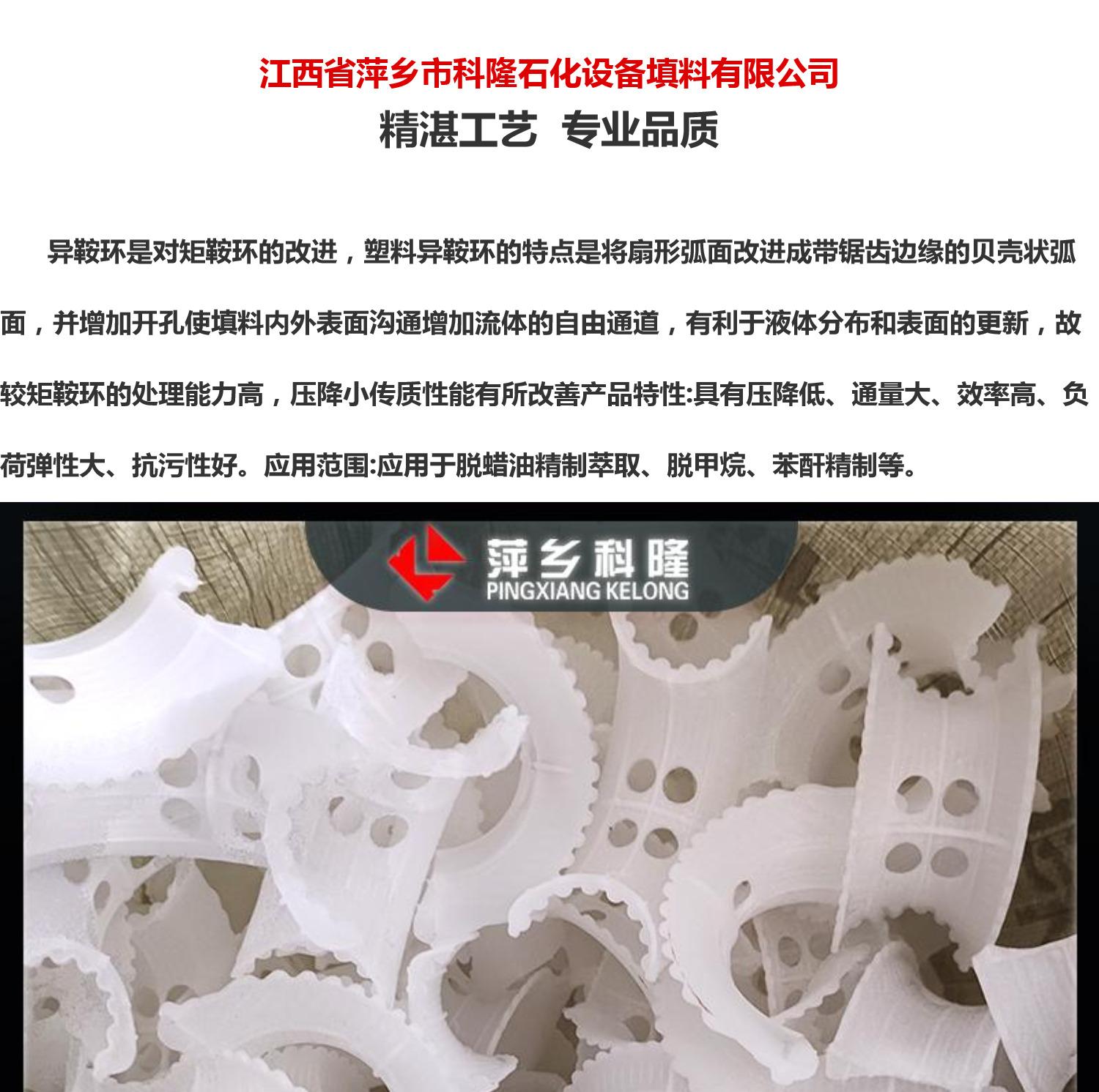 Cologne filling plastic saddle ring PP/RPP/CPVC/PVDF multiple material models can be determined