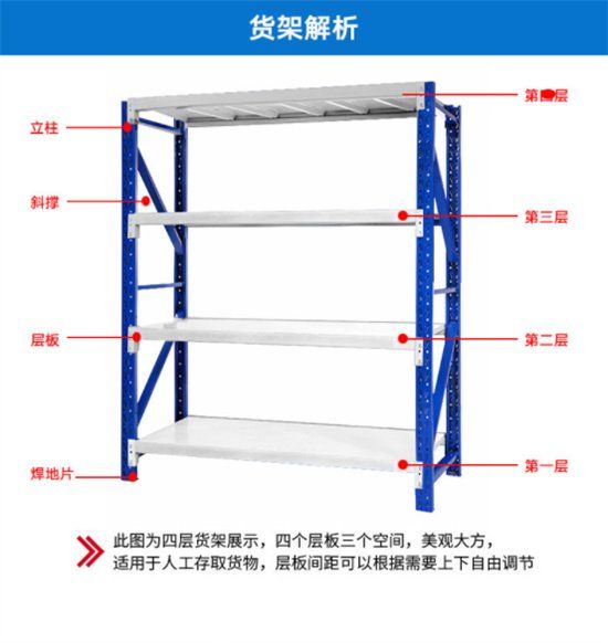 Free combination of storage shelves, storage shelves, layer by layer storage shelves, free design of measuring scales