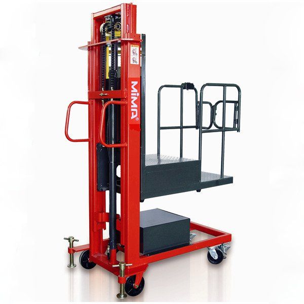 All electric forklift, four wheel drive, spot polyurethane manual hydraulic truck, semi electric stacker truck