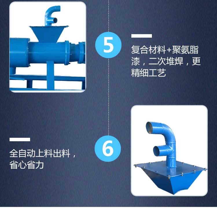 Fecal dehydration treatment machine, farm manure, sheep manure, duck manure, dry wet separator, chicken manure, cow manure, solid-liquid extruder