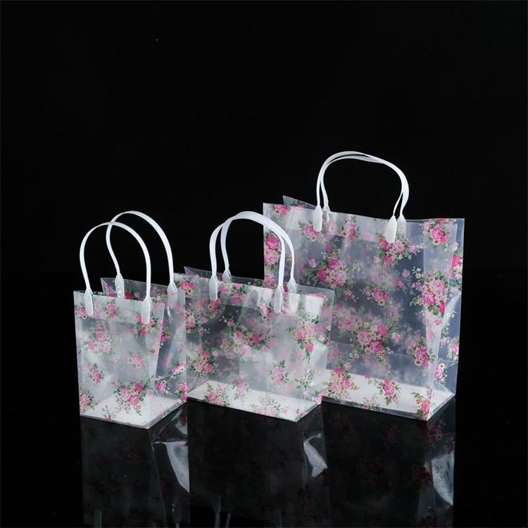 Ruihang PP Plastic Bag Frosted Handheld Gift Bag Customized PVC Handheld Packaging Bag Printing