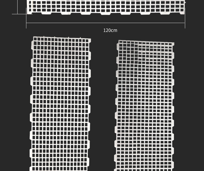 Yumu chicken manure leakage plate, duck and goose poultry thickened plastic manure plate equipment, chicken coop breeding equipment