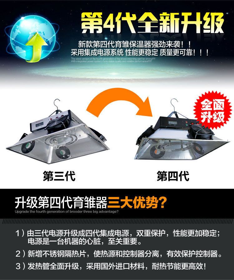 New intelligent automatic brooding insulation device for chicks and poultry farms, specialized insulation light for livestock equipment