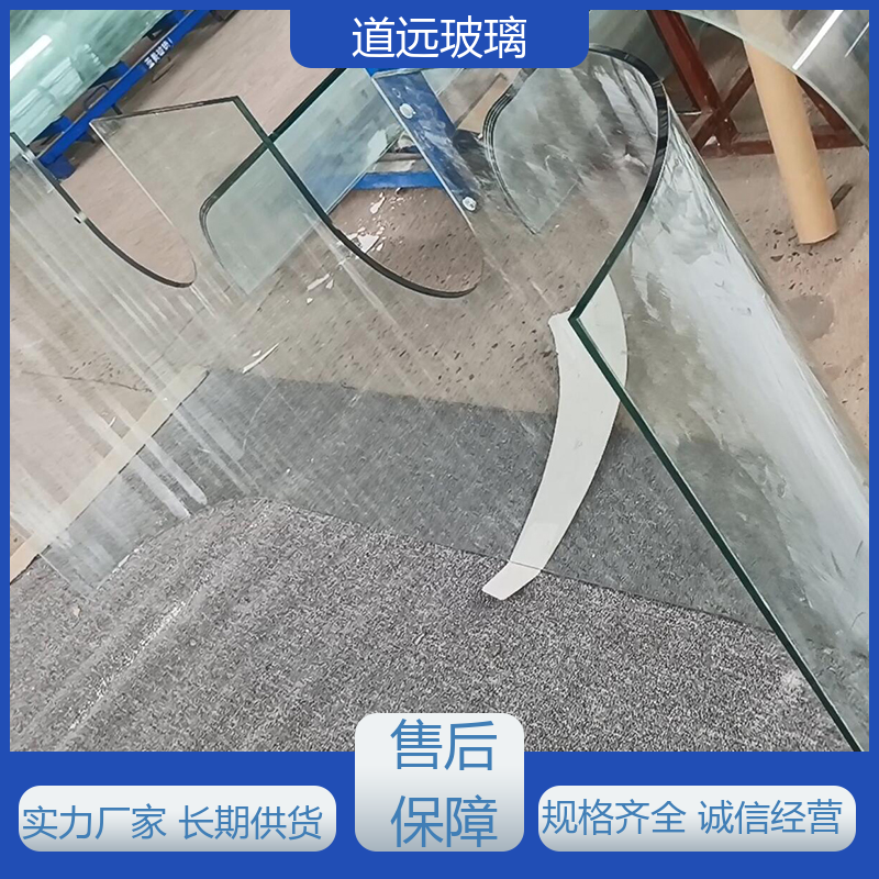 旋转楼梯 热弯钢化玻璃 透光不透形 现代简约风 道远