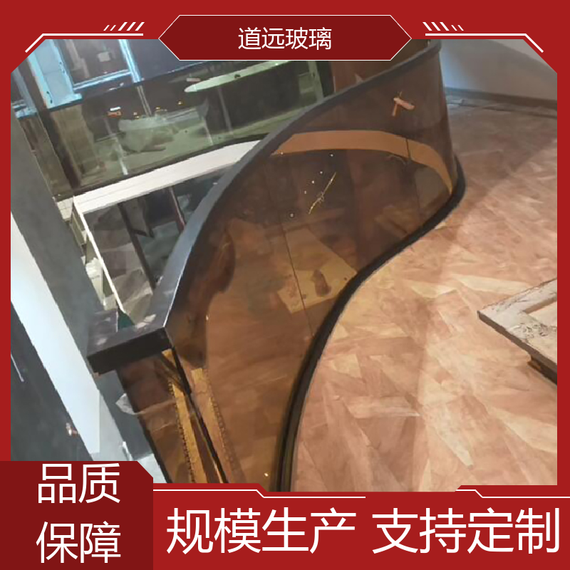 旋转楼梯 热熔玻璃 透光不透形 可任意弧度弯曲 道远