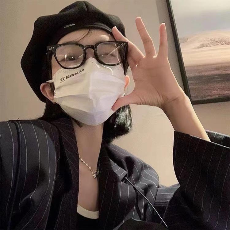 黑色贝雷帽女秋冬季日系大头围蓓蕾帽ins网红显脸小八角画家帽子