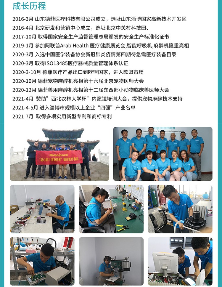 Defei Animal Anesthesia Machine General Oxygen Source Pipeline Accessories Manufacturer for Pet Hospital Clinics