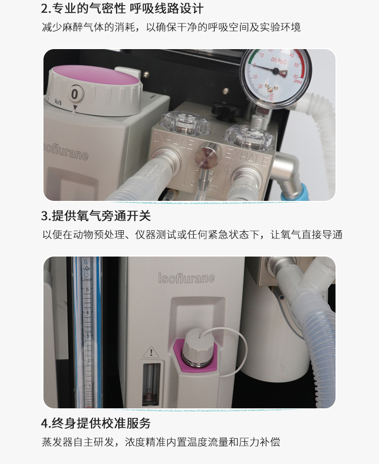 Pet clinic anesthesia machine equipment, domestic animal laboratory anesthesia general equipment manufacturer intelligent display