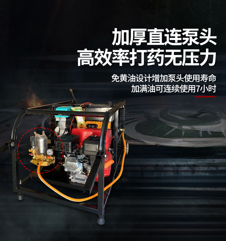 Gasoline diesel sprayer high pressure agricultural spray electric start fully automatic remote control tube collection new farm spraying