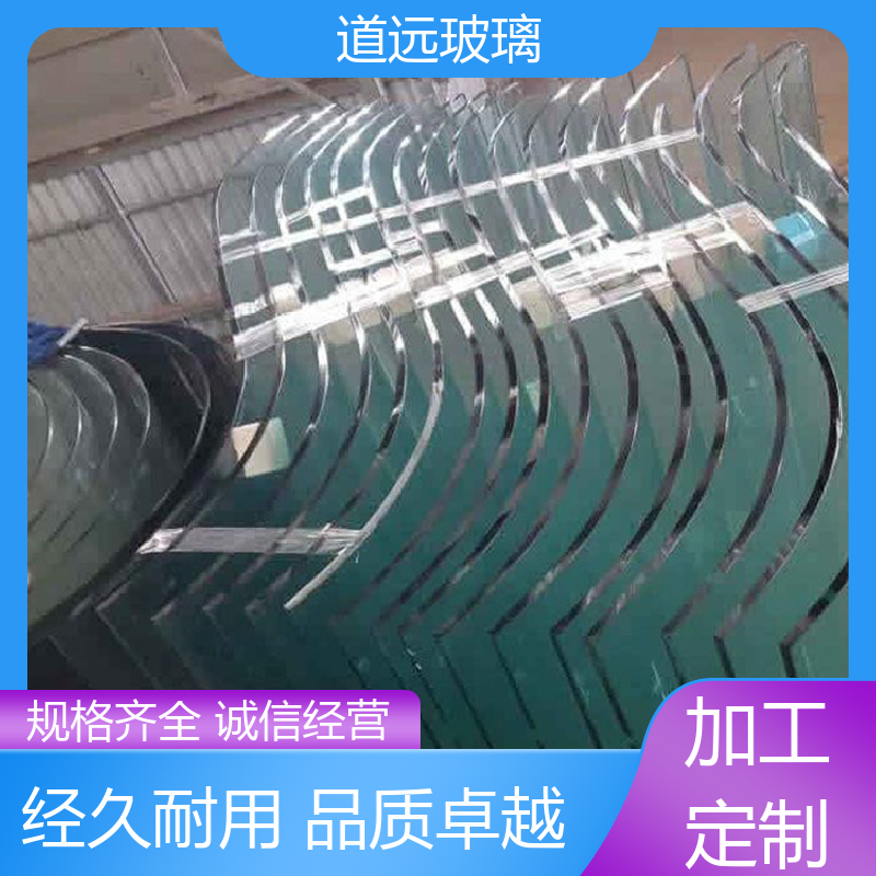 艺术内雕 热弯玻璃 隔音隔热防滑 可支持定制 道远