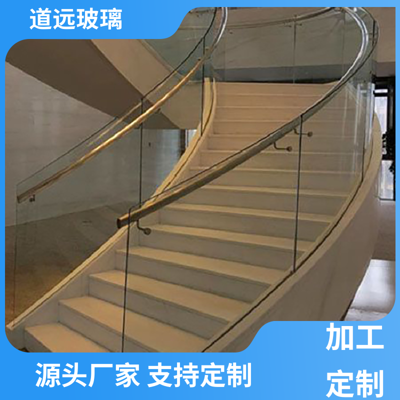 酒店商超 热弯夹娟玻璃 隔音隔热防滑 现代轻奢风 道远