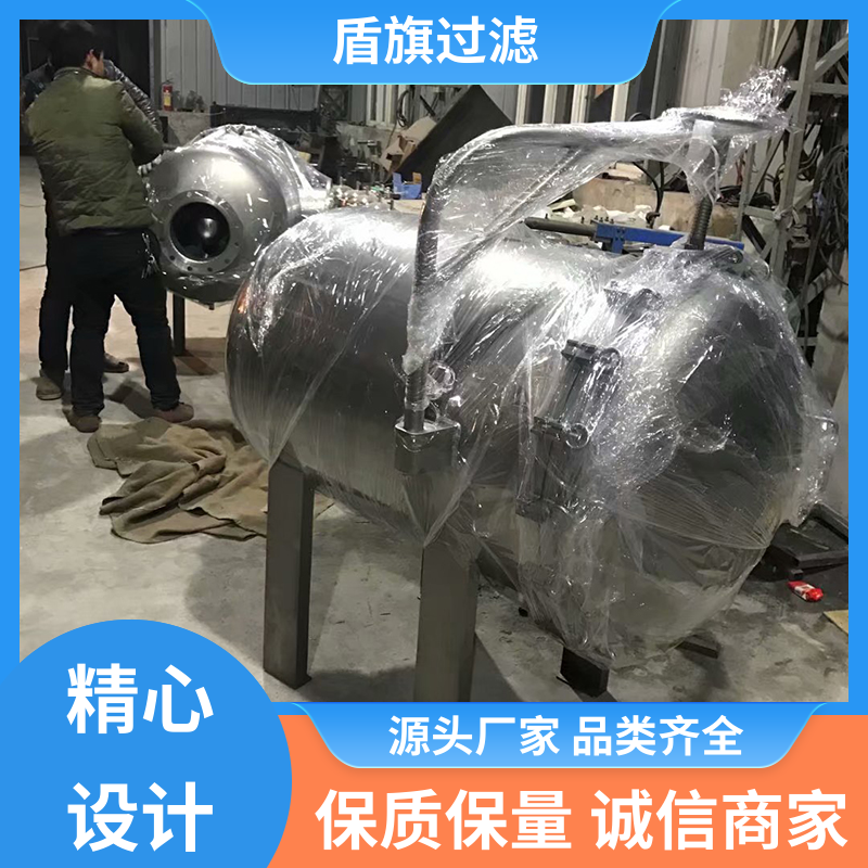 盾旗过滤 规模生产 双联袋式过滤器 规格多样化 坚固耐用