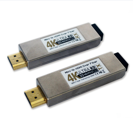 友联华UL9000微型4K HDMI高清视频光端机 即插即用抗EMI/RFI OM3多模
