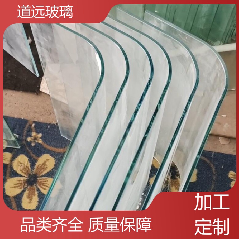 夹层夹胶 弧形玻璃隔断 坚固耐用防爆防砸 可按需定制 道远