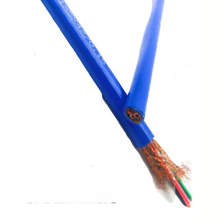 矿用通信电缆MHYVP1X4X7/0.52屏蔽信号电缆?蓝色护套