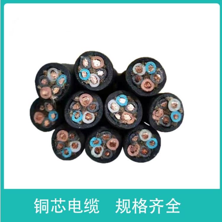 YZW3*4+1*2.5野外耐油污中型橡套软电缆 线芯材质 紫铜线