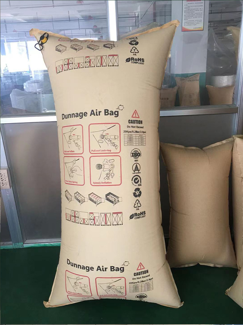 80 * 120 container inflatable bag, airbag, anti-collision air bag, kraft paper filled bag, container gap