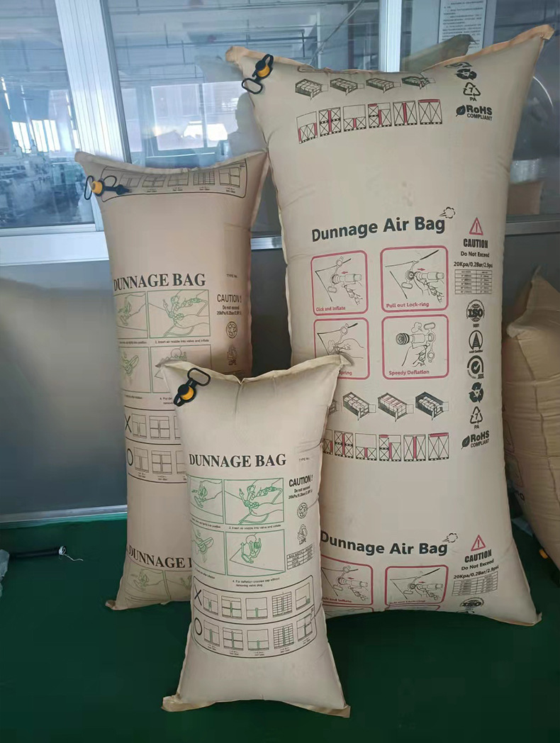 80 * 120 container inflatable bag, airbag, anti-collision air bag, kraft paper filled bag, container gap