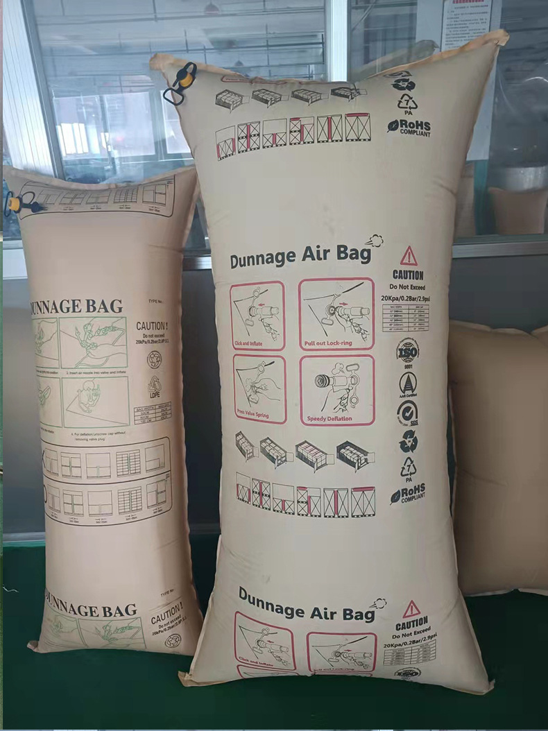 80 * 120 container inflatable bag, airbag, anti-collision air bag, kraft paper filled bag, container gap