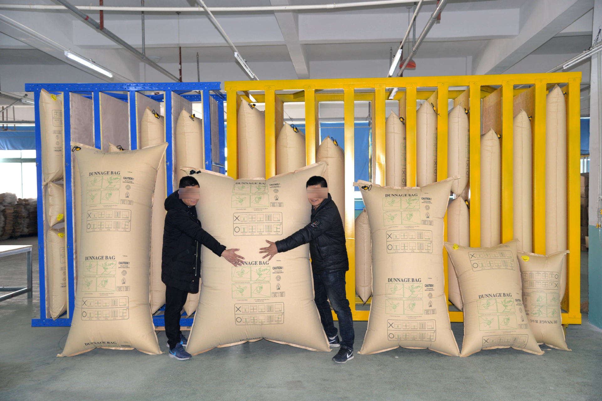 Kraft paper inflatable bags, container inflatable bags, air bags, cushioning, compression resistant containers, logistics gaps