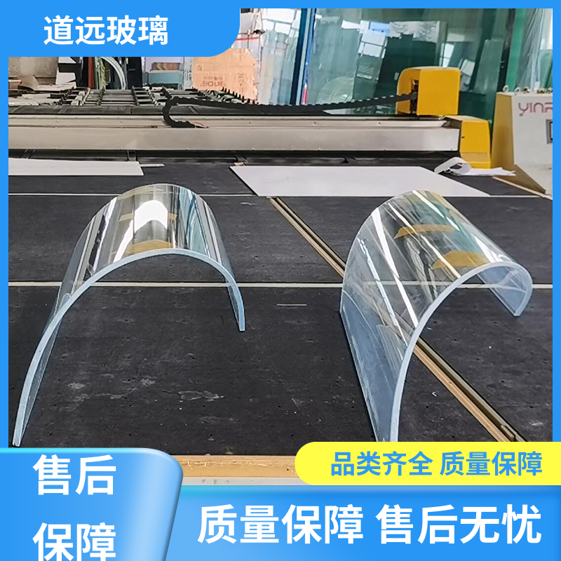 家装办公室 弧形玻璃隔断 透光不透形 尺寸可定制 道远