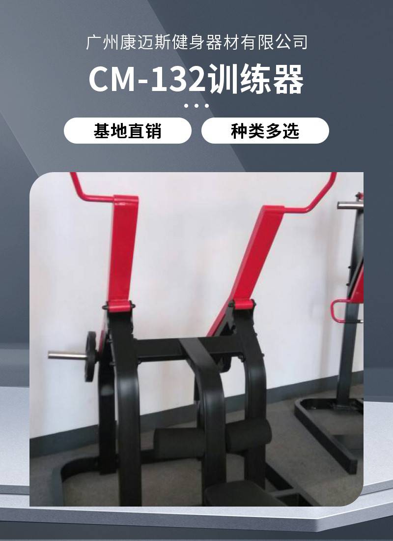 CM-132 Sitting Pulldown Trainer, Anticorrosive and Rust Proof, Commercial Gym Fitness Equipment