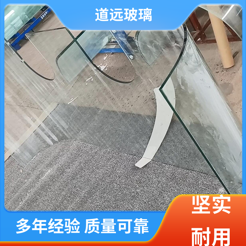 超白普白异形 弧形玻璃隔断 经久耐用型 现代轻奢风 道远