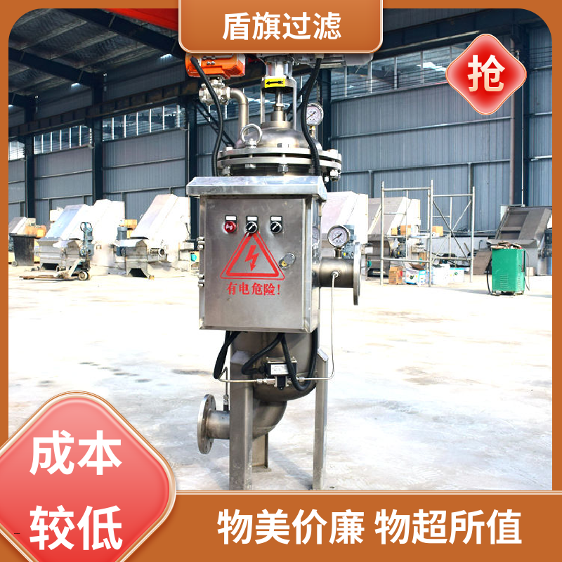 盾旗过滤 规模生产 自清洗过滤器卧式订做 自动程度高 品质致胜