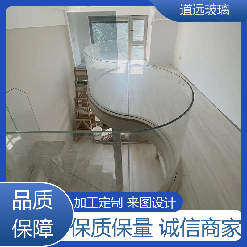 艺术内雕 热弯夹娟玻璃 坚固耐用防爆防砸 可按需定制 道远