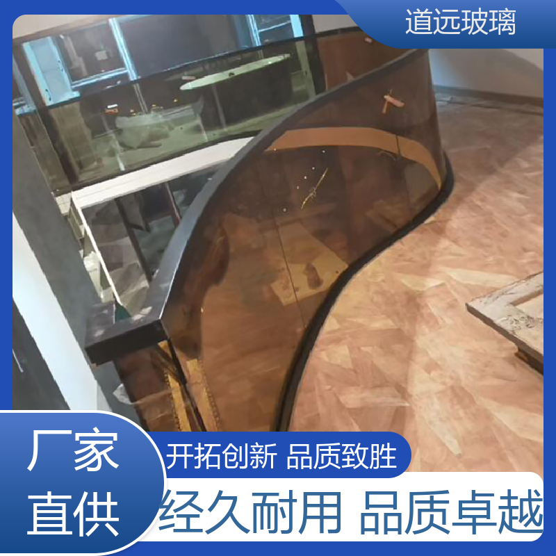 道远 单曲双曲 弧形玻璃隔断 经久耐用型 可按需定制
