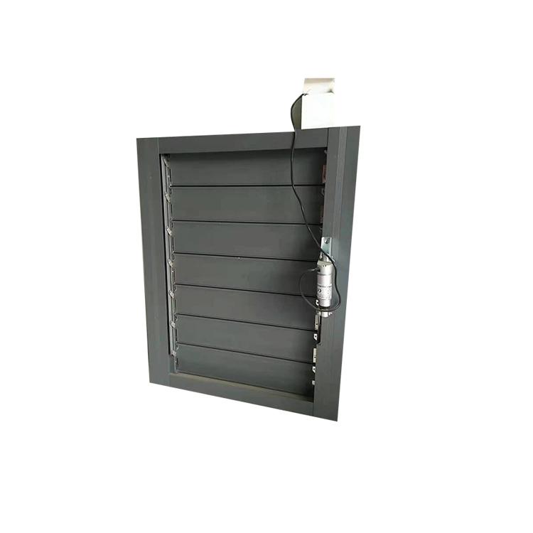 Electric louver intelligent adjustable zinc steel louver ventilation and heat dissipation can be customized according to needs