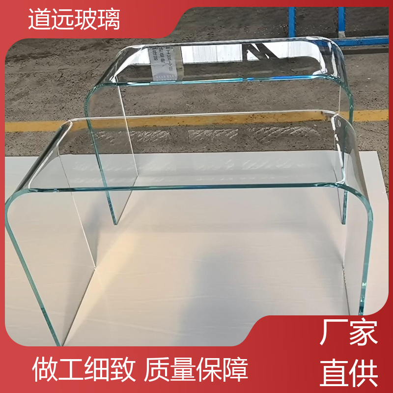水波浪S弯 弧形玻璃隔断 高强度抗冲击 可按需定制 道远