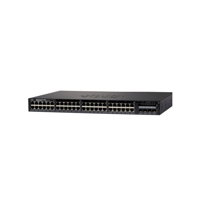 思科（CISCO）WS-C3650-48PS-S 48口千兆可堆叠三层PoE交换机