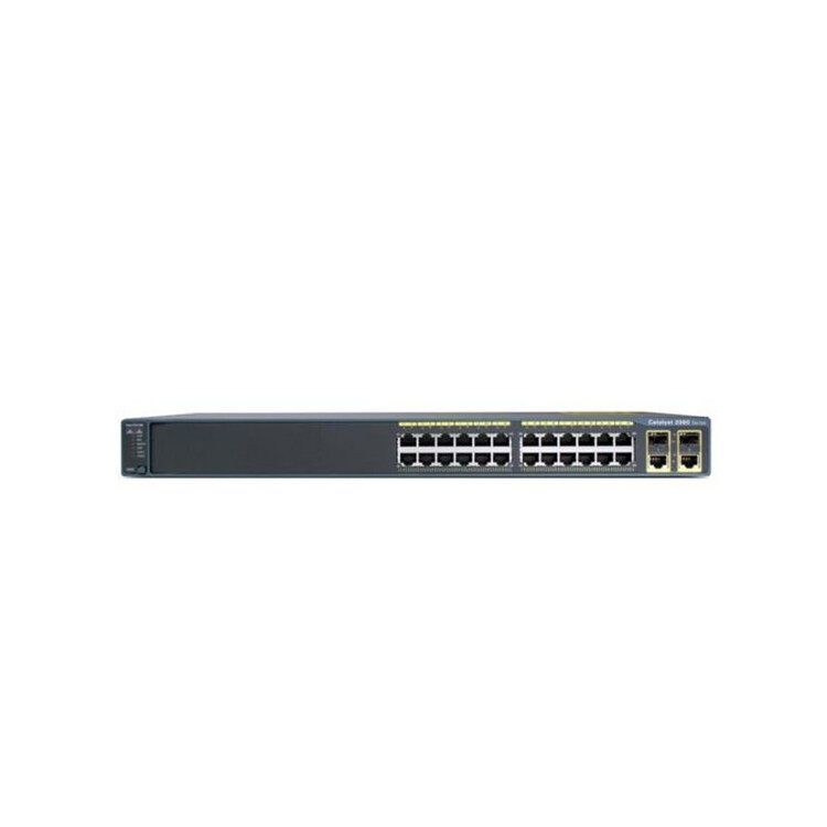 Cisco思科WS-C2960S-24TS-LS24口千兆二层交换机4个SFP光口联保
