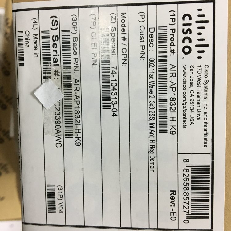全新思科CISCO AIR-CAP3702E-C-K9千兆双频无线AP外置天线包邮