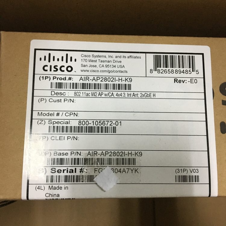 CISCO 思科 AIR-CAP1602E-C-K9 无线AP 联保 无线接入点