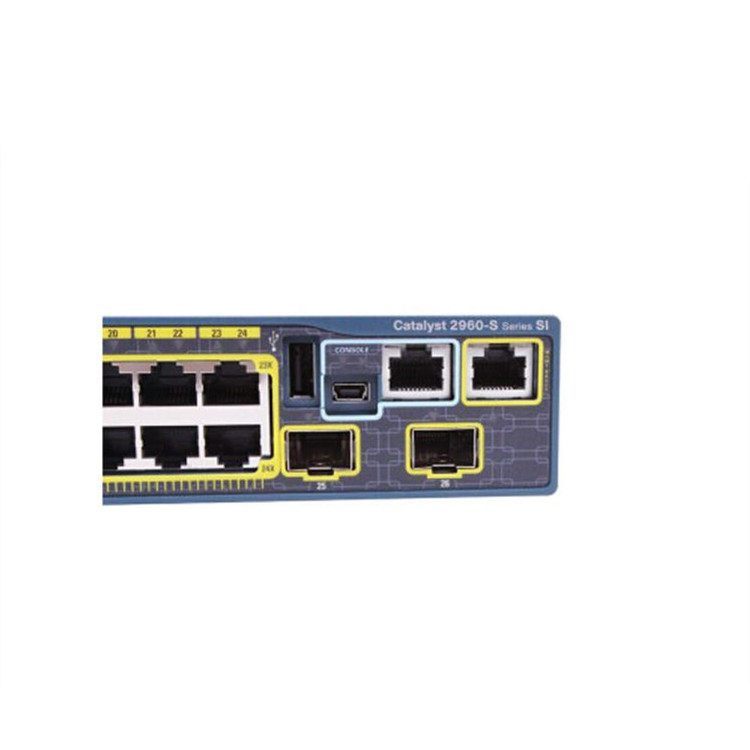 思科（CISCO）WS-C2960X-24PS-L 24口PoE企业级商用交换机