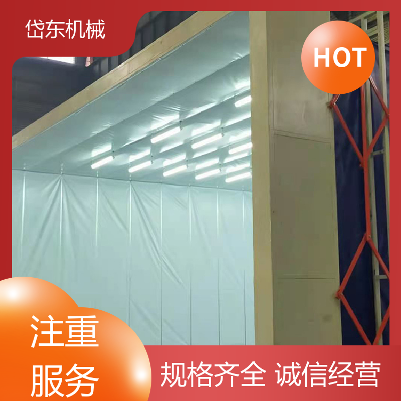 岱东机械 全自动 移动伸缩喷漆房 涂装设备轨道式打磨房 品质原料