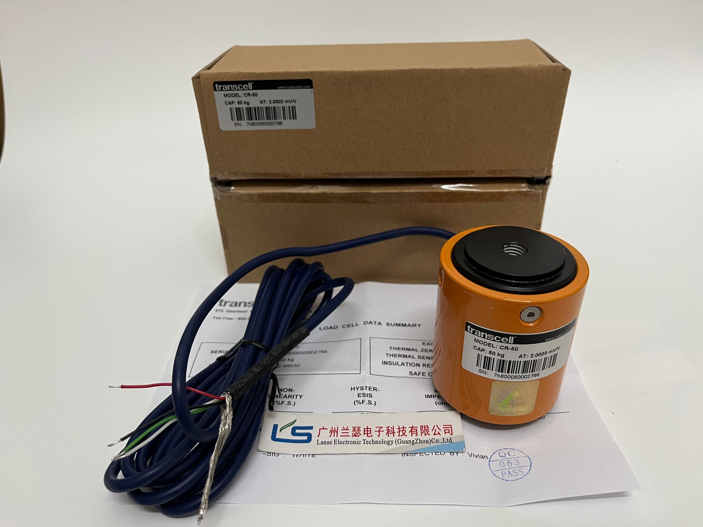CR-1T传感器Transcell传力称重传感器CR柱式