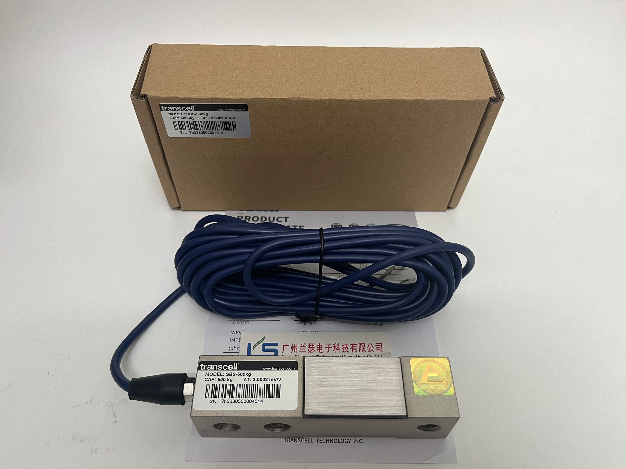 SBS-250LB美国Transcell传力 称重传感器根据结构 量程选型